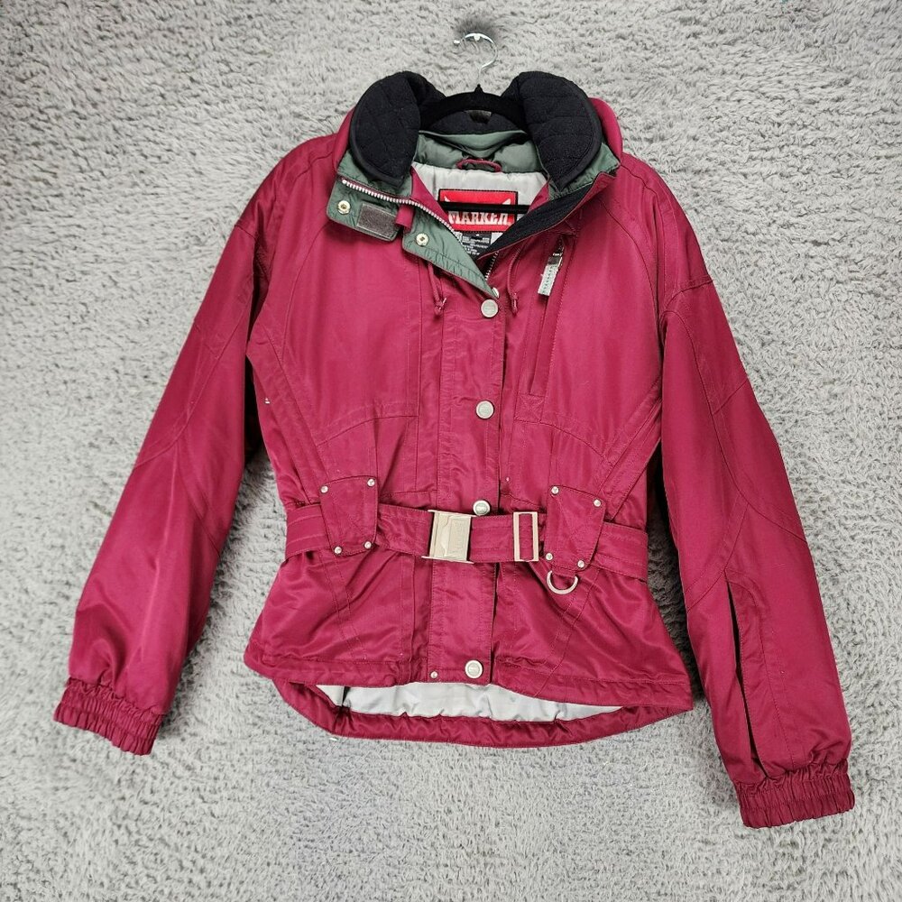 Marker Jacket Womens 8 Red Long Sleeve Full Zip Winter Ski